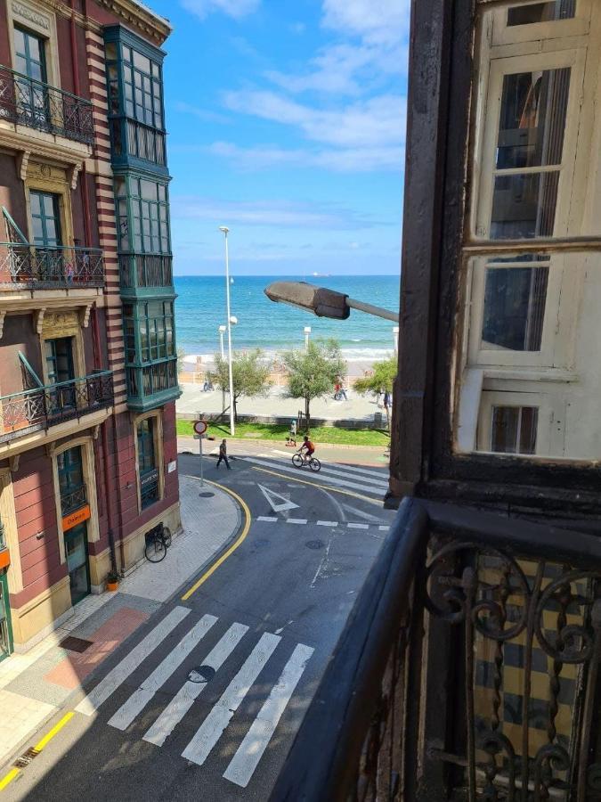 122A - Emblematica Vivienda En Playa San Lorenzo Gijon Luaran gambar