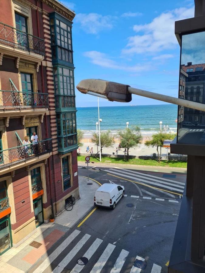 122A - Emblematica Vivienda En Playa San Lorenzo Gijon Luaran gambar