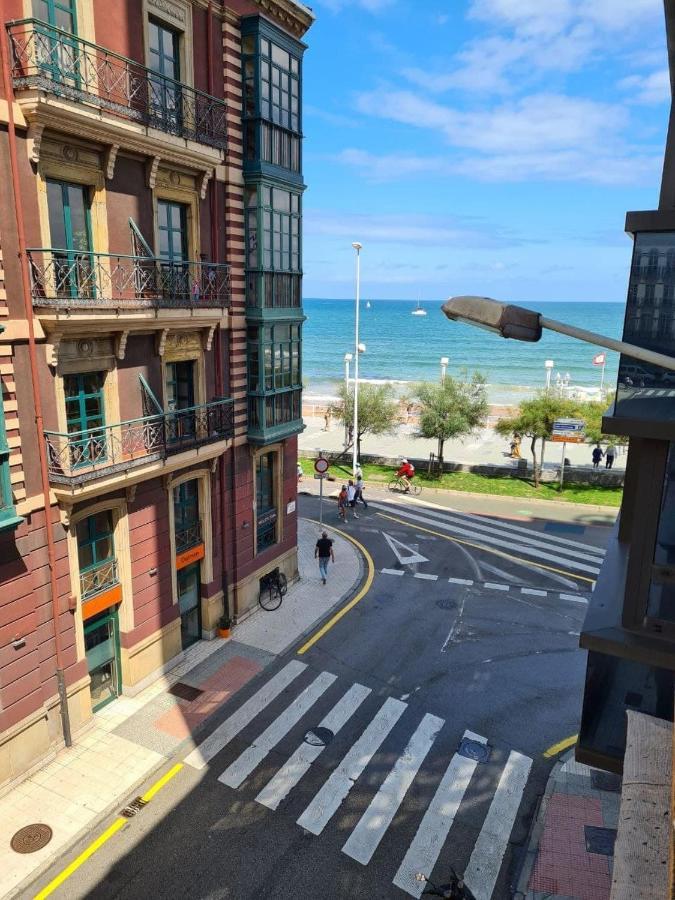 122A - Emblematica Vivienda En Playa San Lorenzo Gijon Luaran gambar